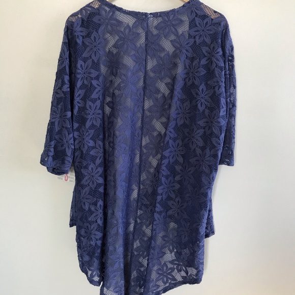 Sold Lularoe Lindsay Floral Lace Cardigan Kimono S - Picture 5 of 5